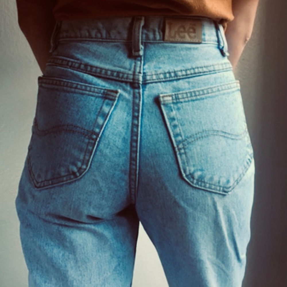 VINTAGE  70’s LEE RARE UNION TAG  HIGH WAIST MOM JEANS Inseam 29 not 34
